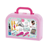 Valiza cosmetica, Vintage Beauty Case Ecoiffier, cu uscator de par si 14 accesorii, 1810